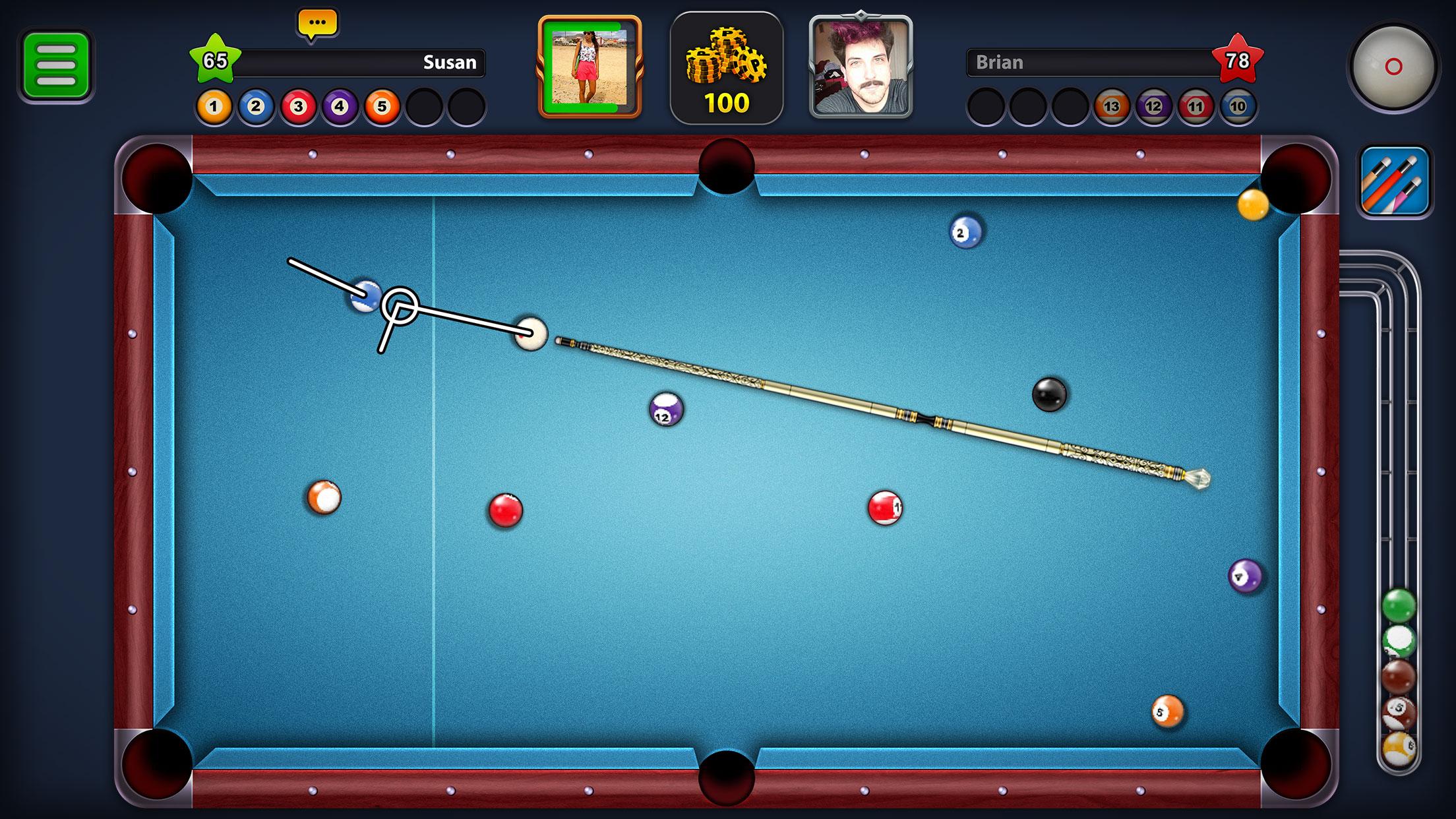 تحميل لعبة 8 Ball Pool مهكرة مجانا