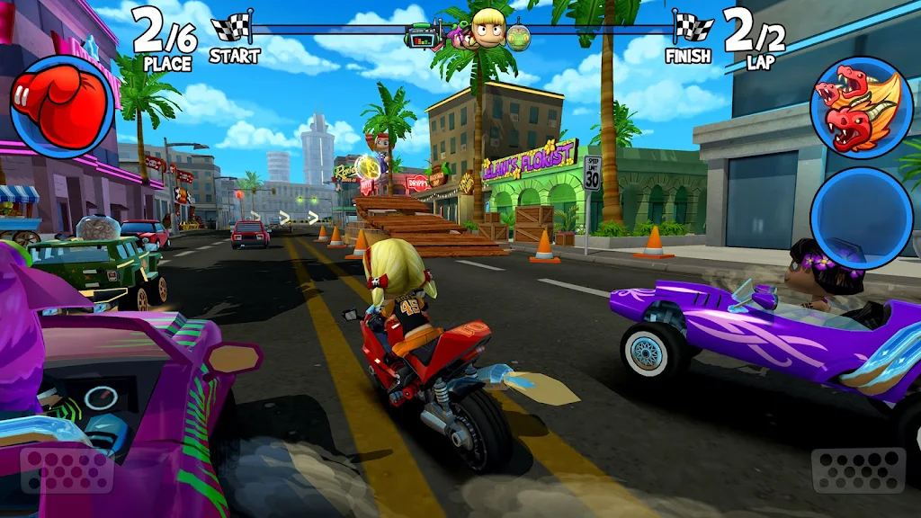 تحميل لعبة Beach Buggy Racing 2 للاندرويد مجانا